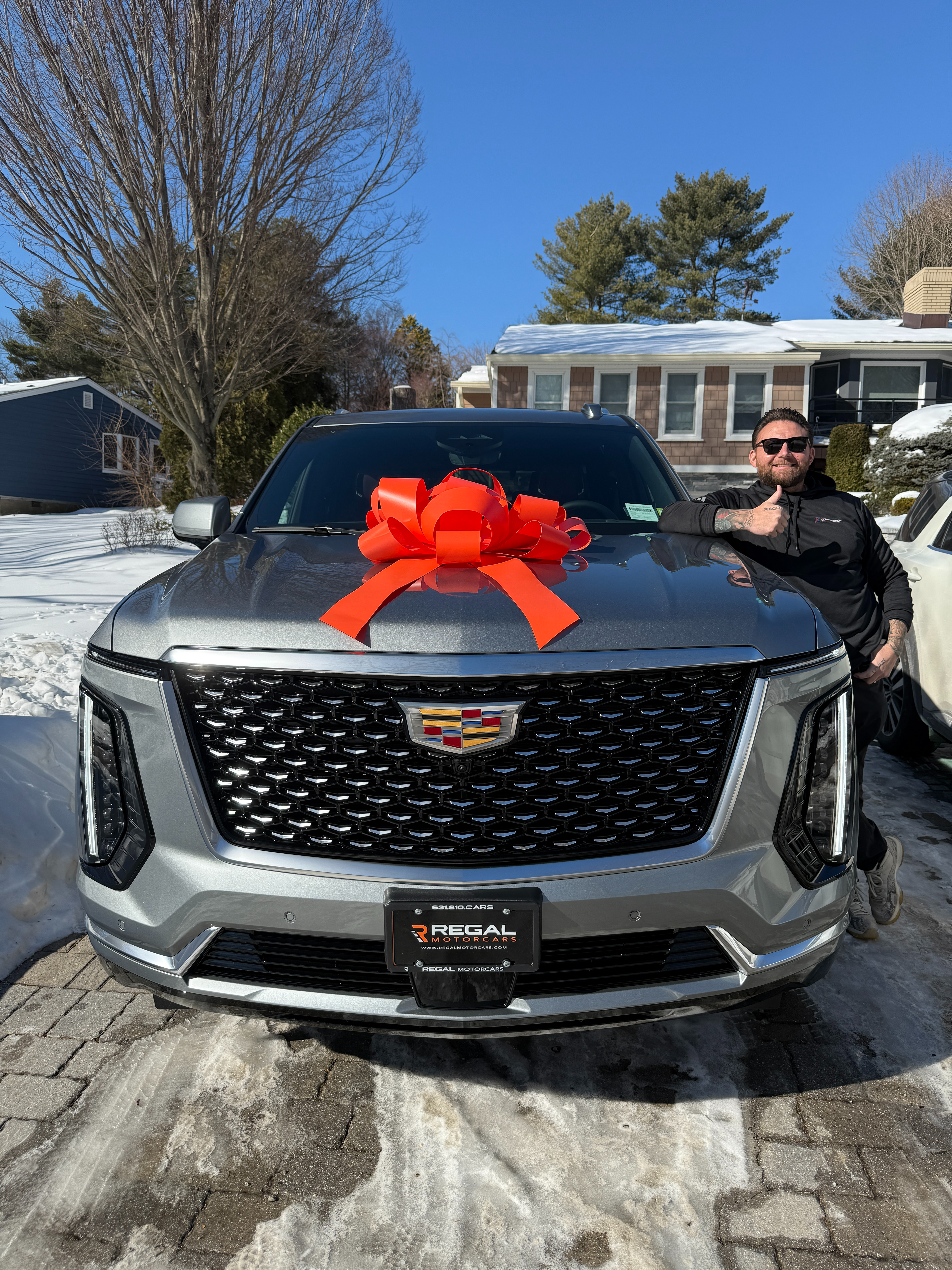 Happy customer delivery