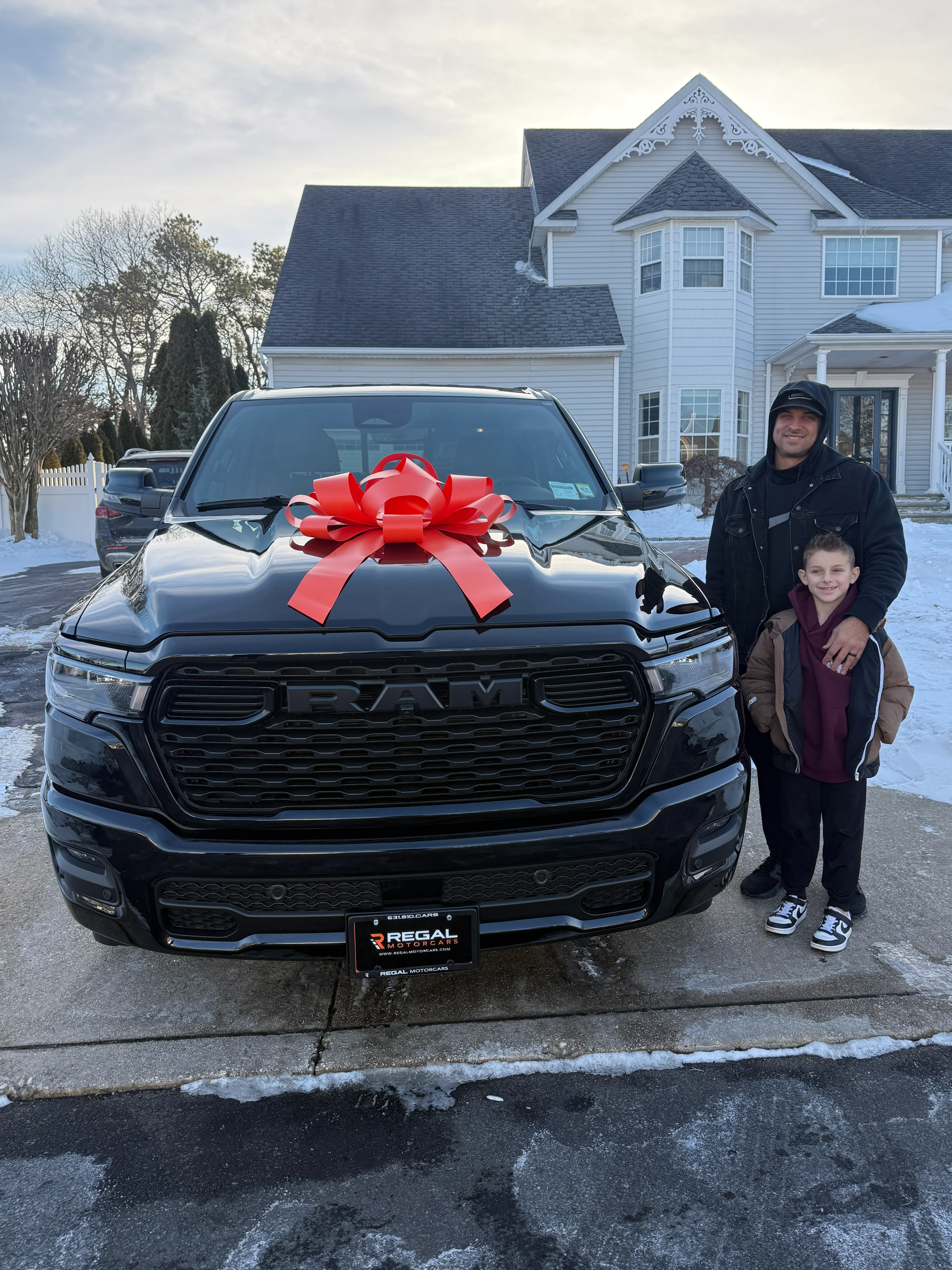 Happy customer delivery