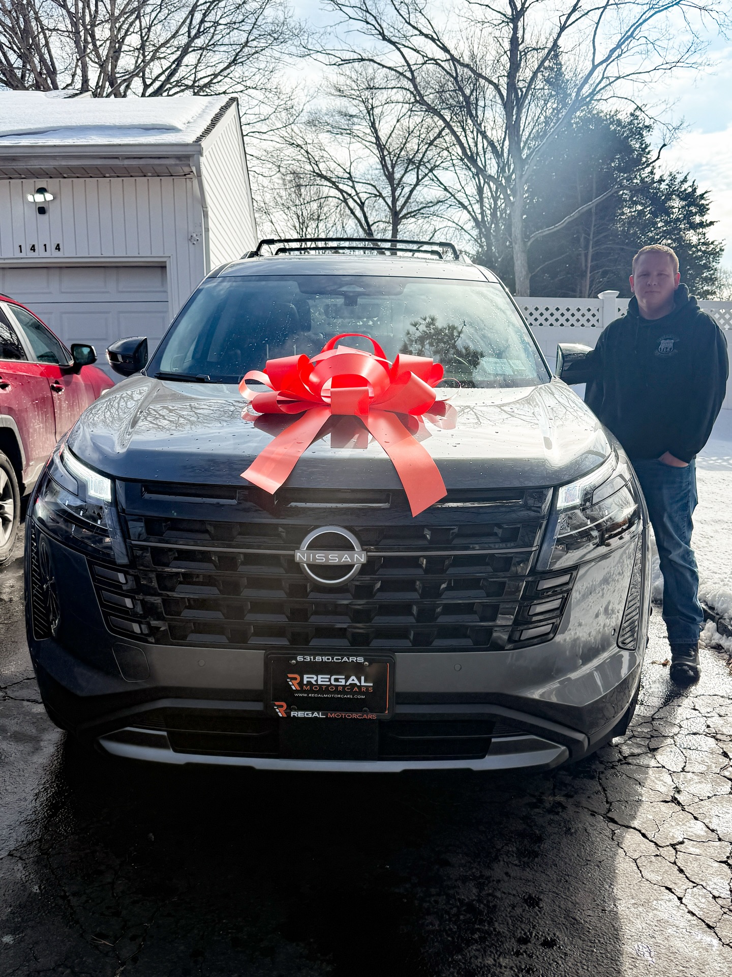 2026 Nissan Pathfinder leased through Regal Motorcars and delivered on Long Island
