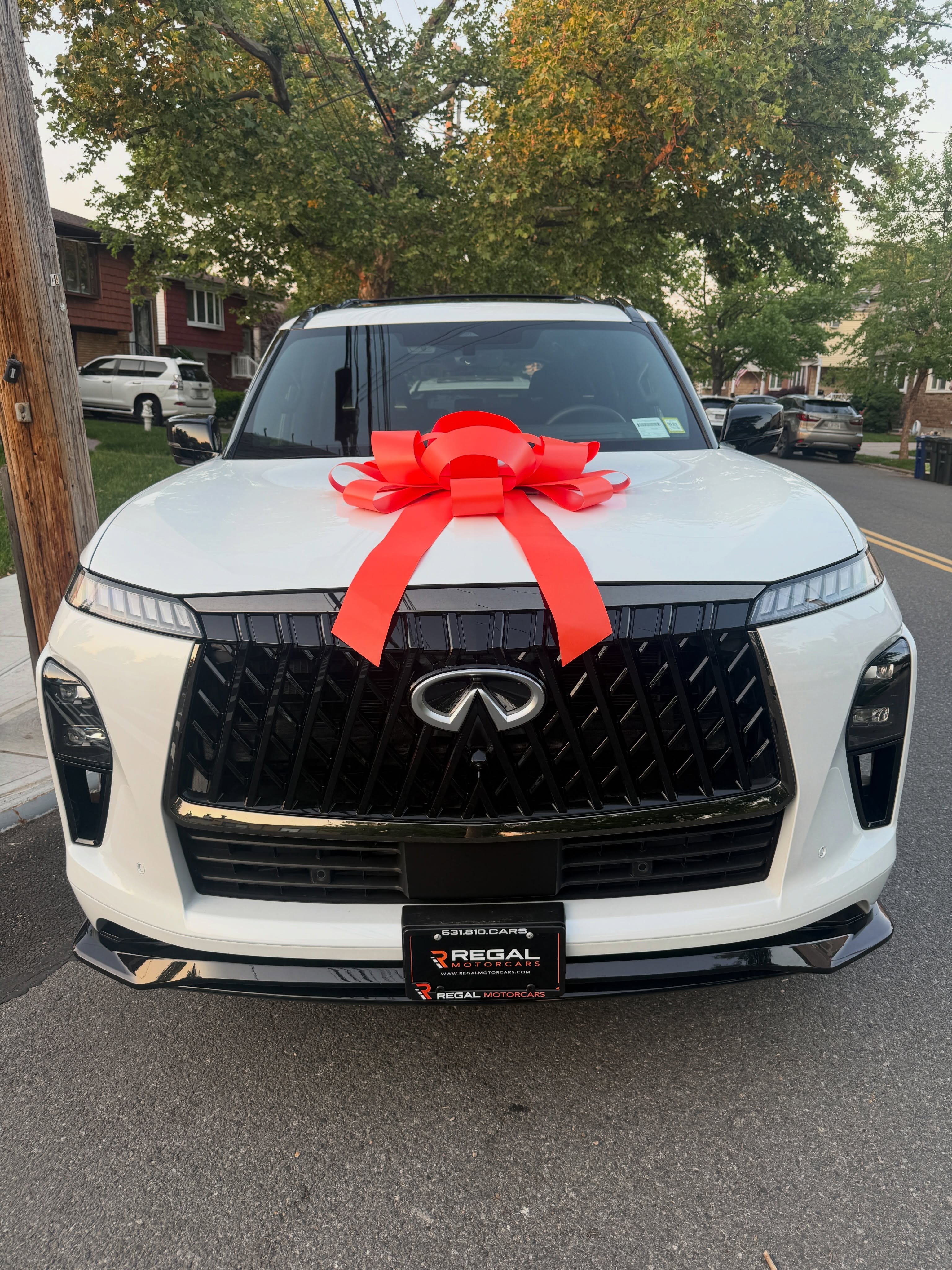 2026 INFINITI QX80 leased through Regal Motorcars and delivered on Long Island