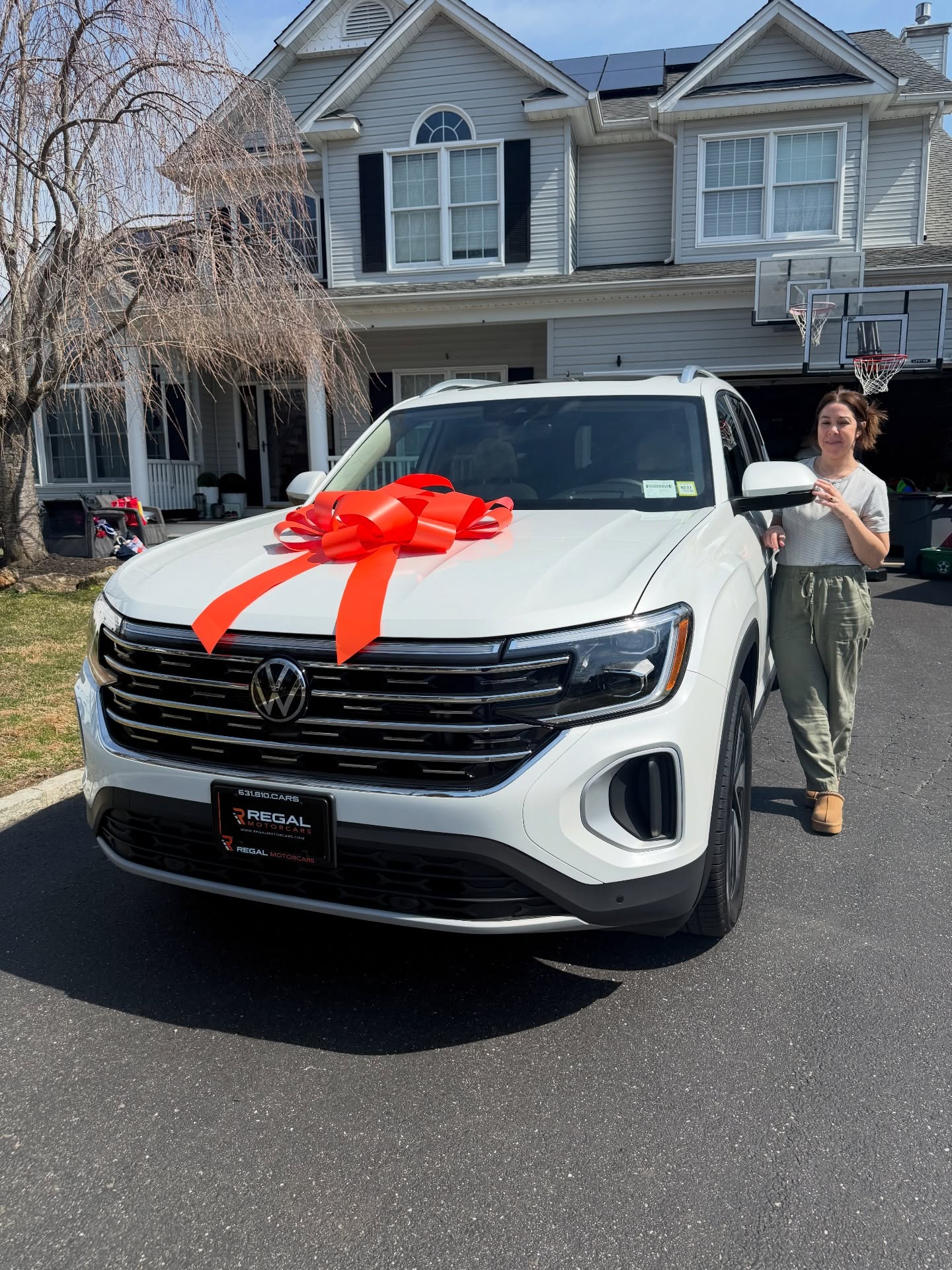 2026 Volkswagen Atlas leased through Regal Motorcars and delivered on Long Island