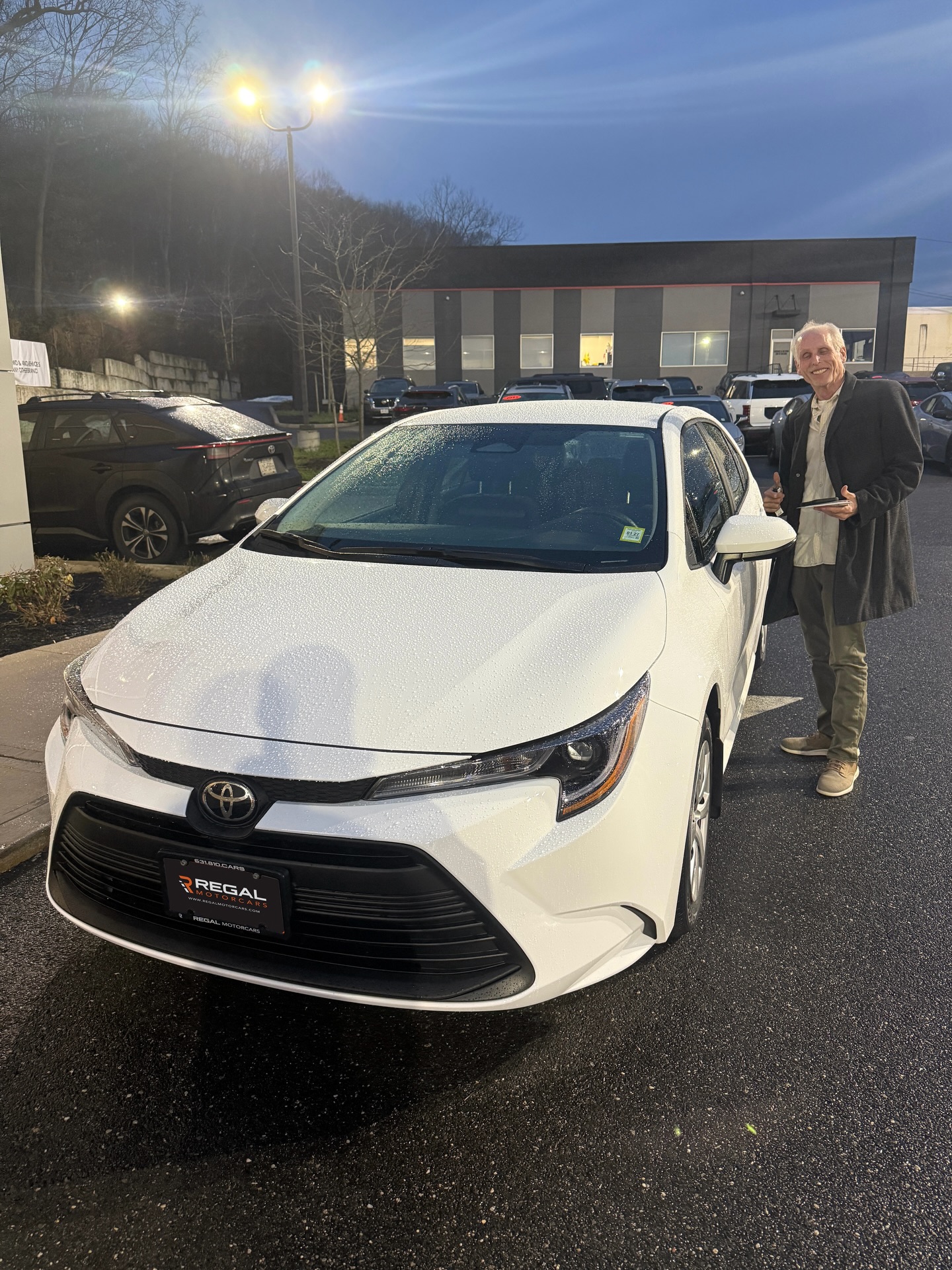2026 Toyota Corolla leased through Regal Motorcars and delivered on Long Island