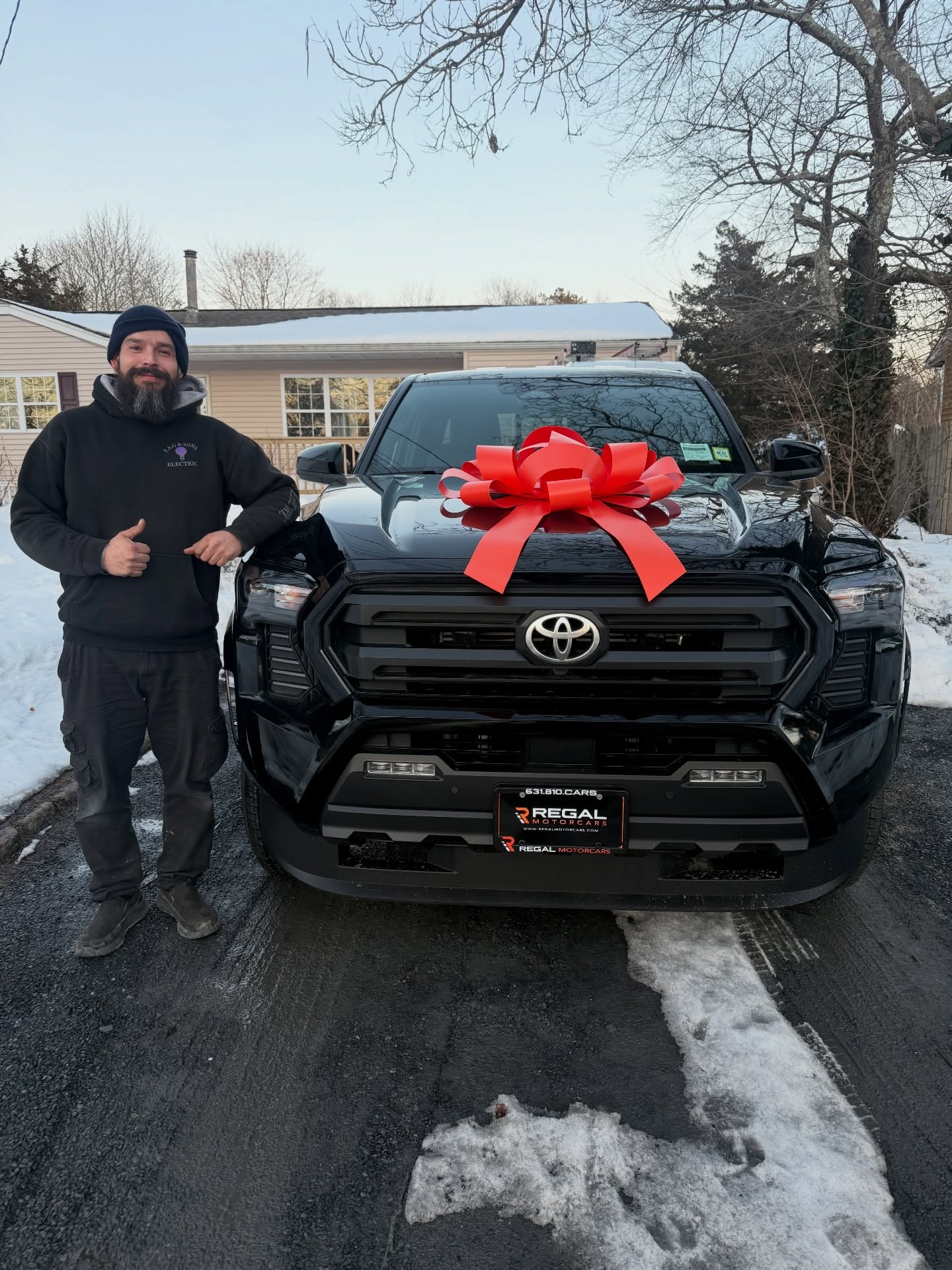 2026 Toyota Tacoma leased through Regal Motorcars and delivered on Long Island