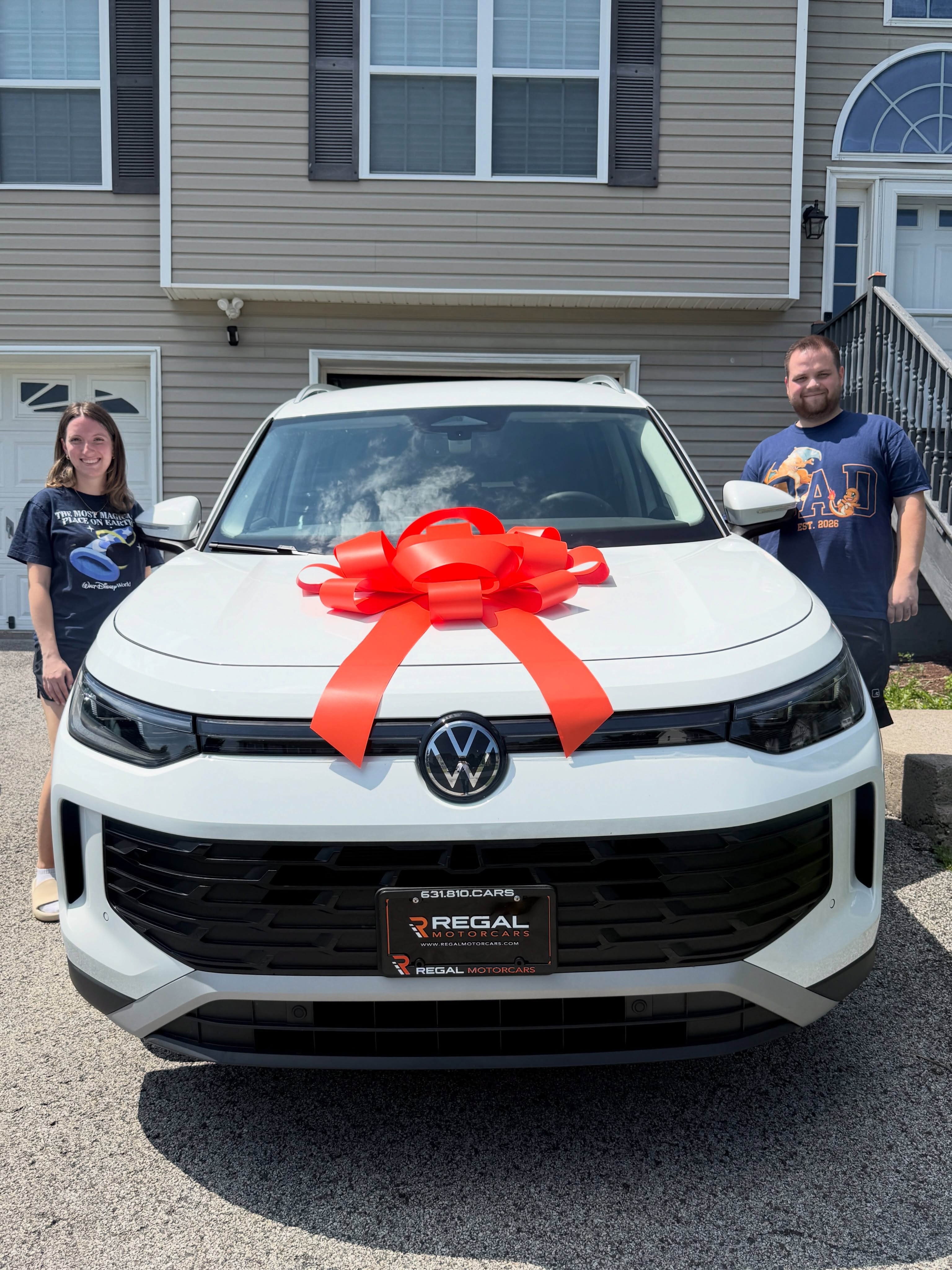 2026 Volkswagen Tiguan leased through Regal Motorcars and delivered on Long Island