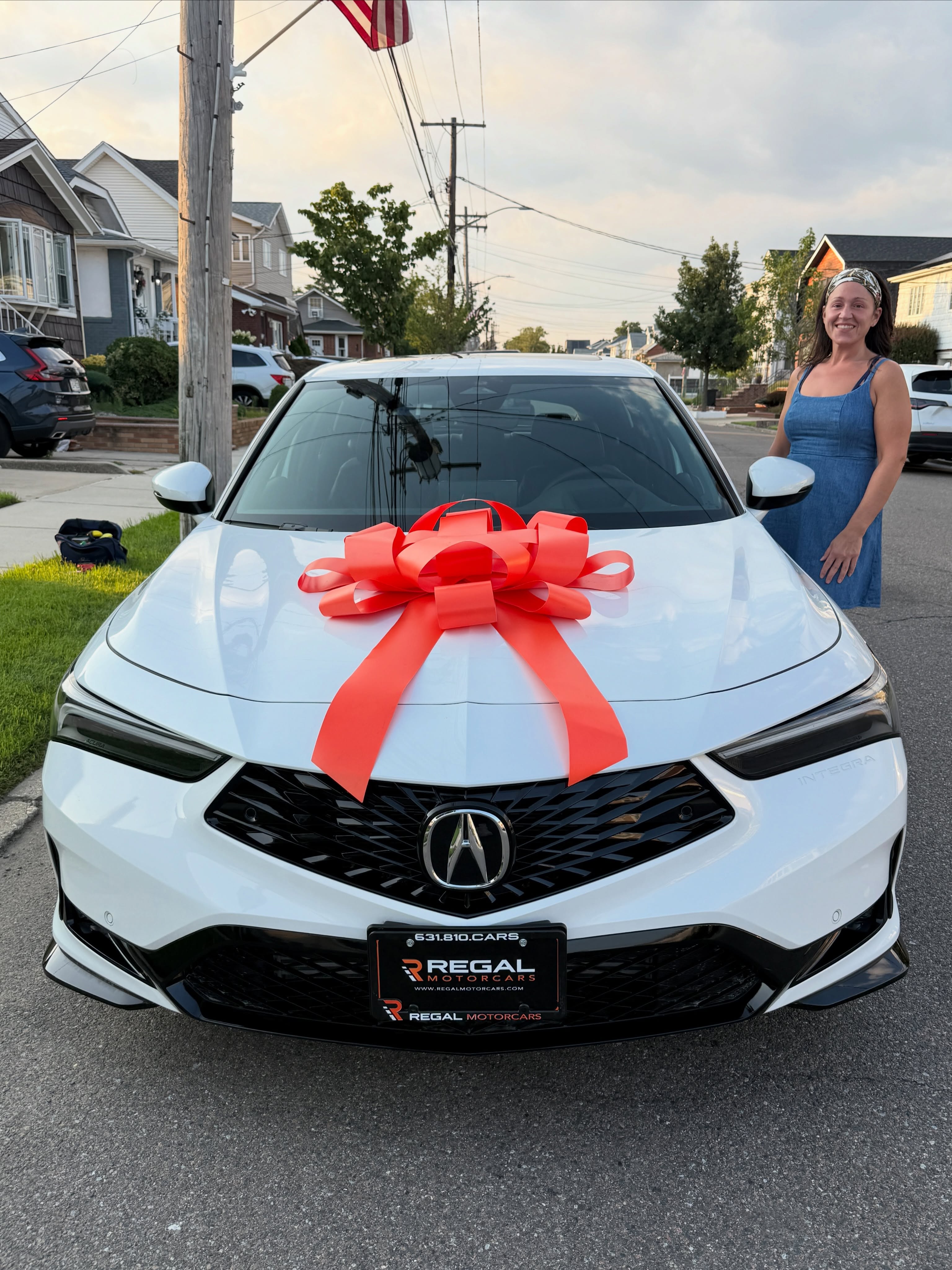 2026 Acura Integra leased through Regal Motorcars and delivered on Long Island
