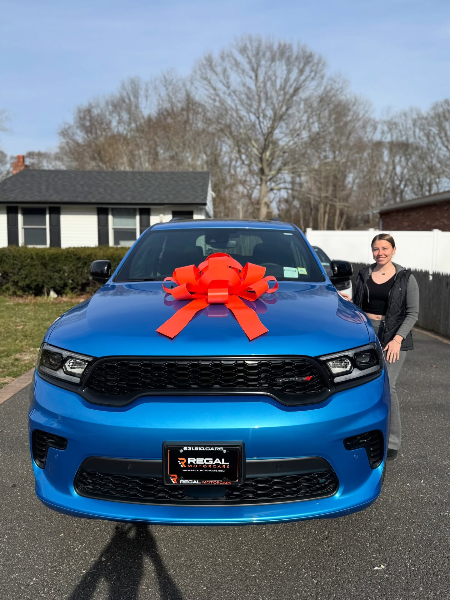 2026 Dodge Durango leased through Regal Motorcars and delivered on Long Island