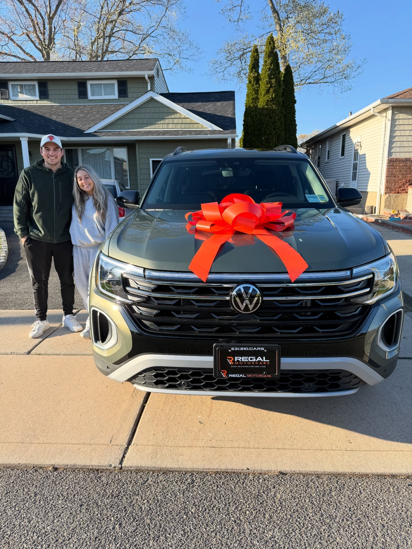 2026 Volkswagen Atlas leased through Regal Motorcars and delivered on Long Island