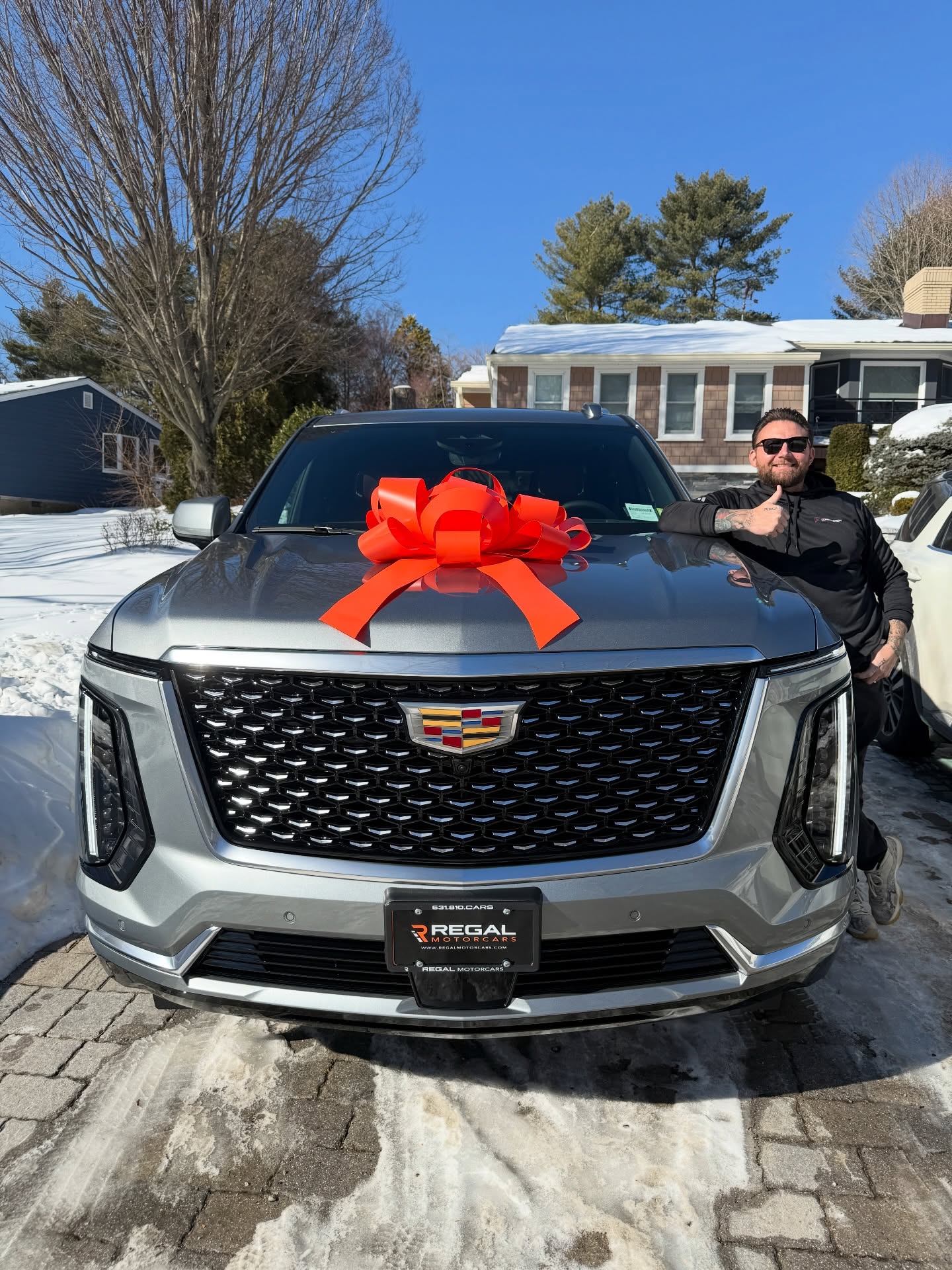 2026 Cadillac Escalade leased through Regal Motorcars and delivered on Long Island