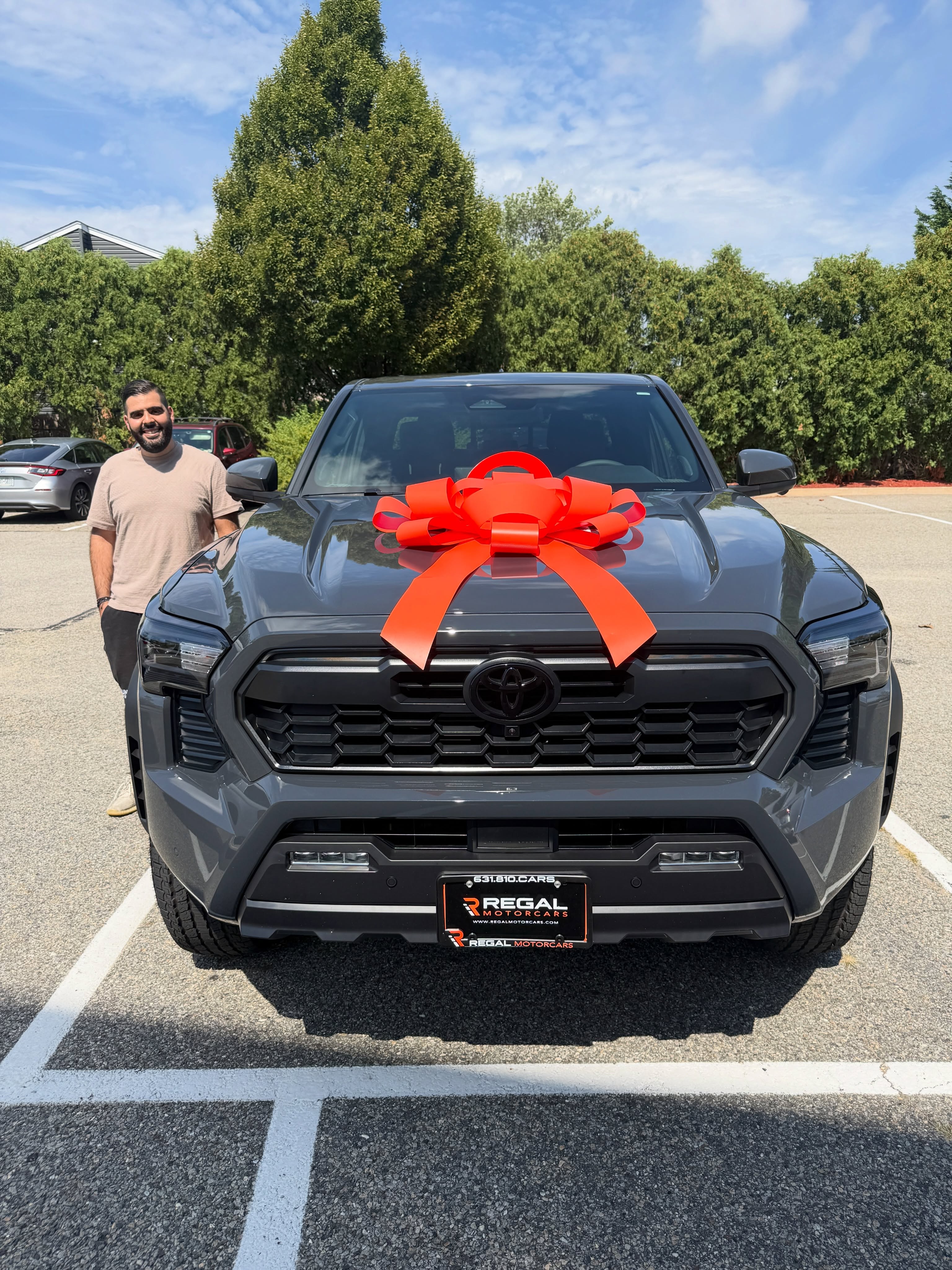 A vehicle leased through Regal Motorcars and delivered to the customer
