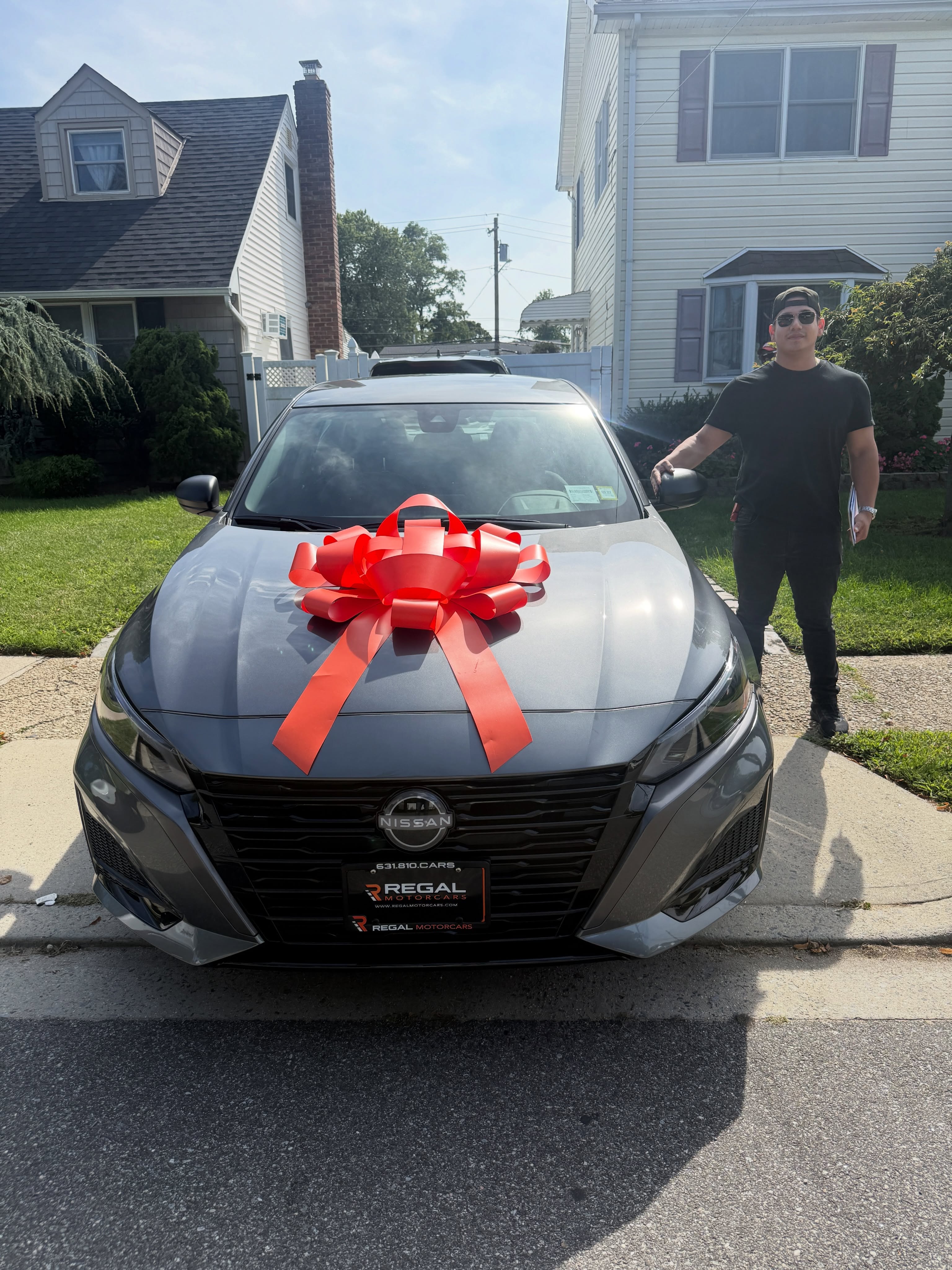 A vehicle leased through Regal Motorcars and delivered to the customer