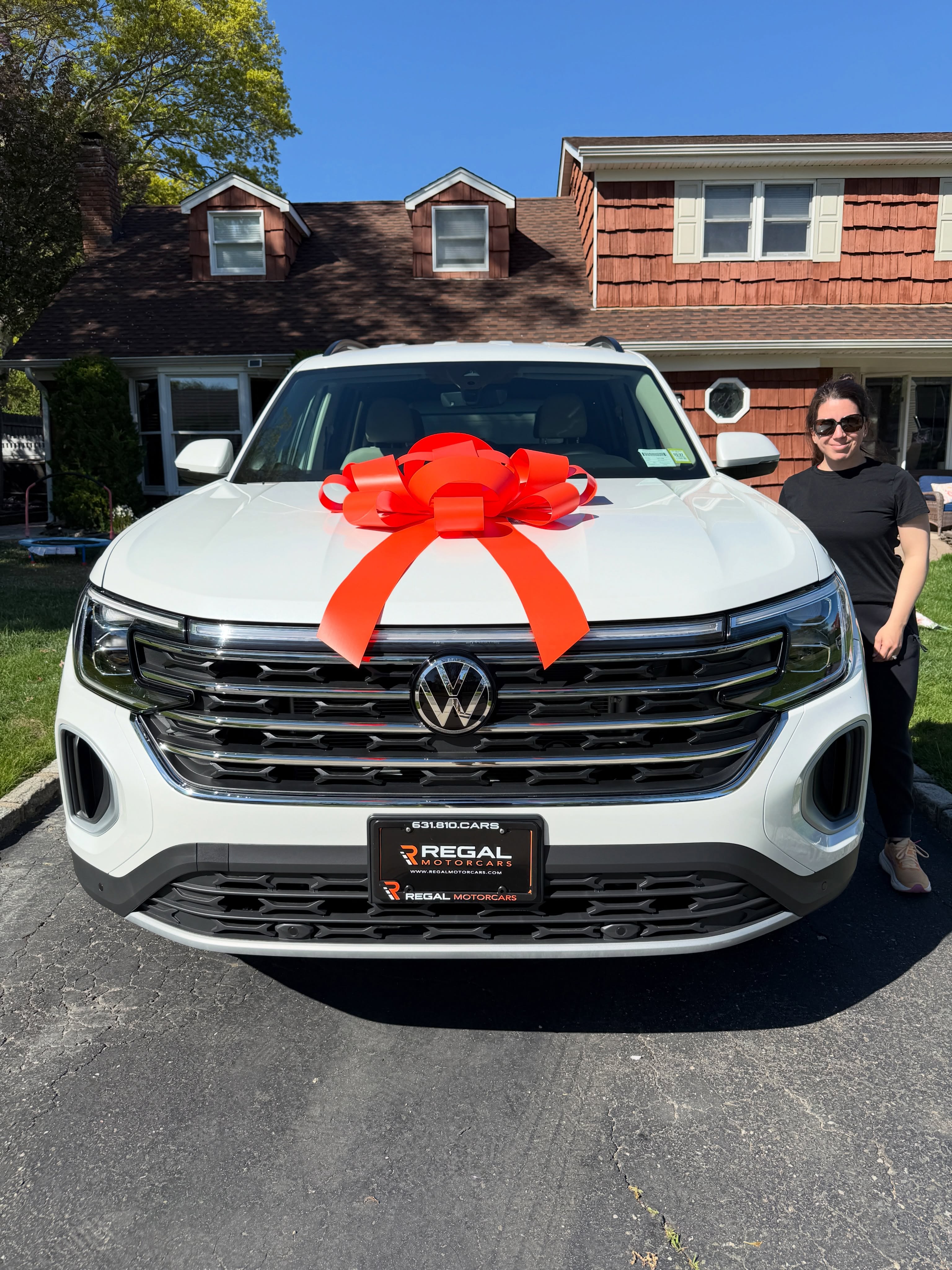 2026 Volkswagen Atlas leased through Regal Motorcars and delivered on Long Island