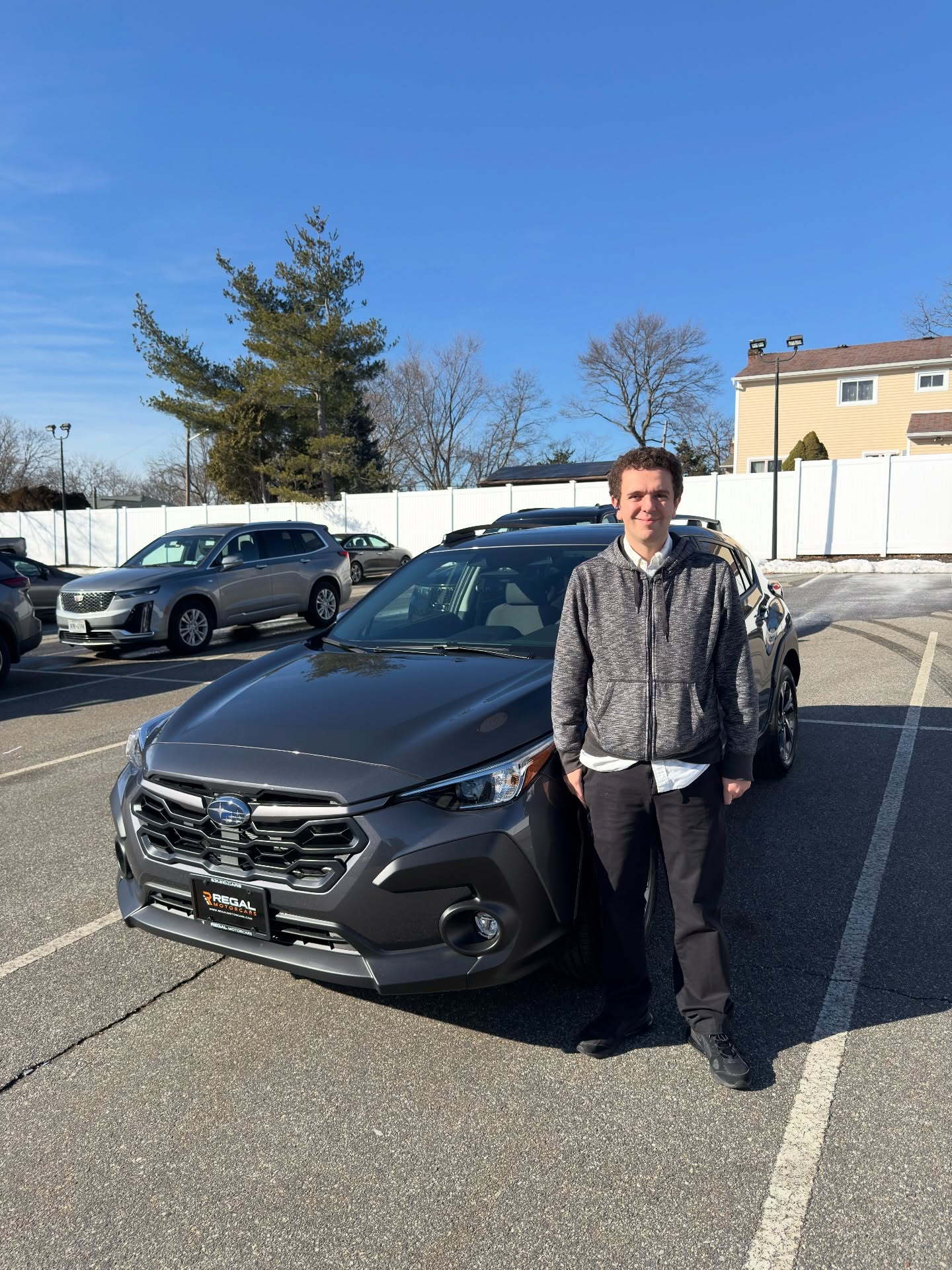 2026 Subaru Crosstrek leased through Regal Motorcars and delivered on Long Island