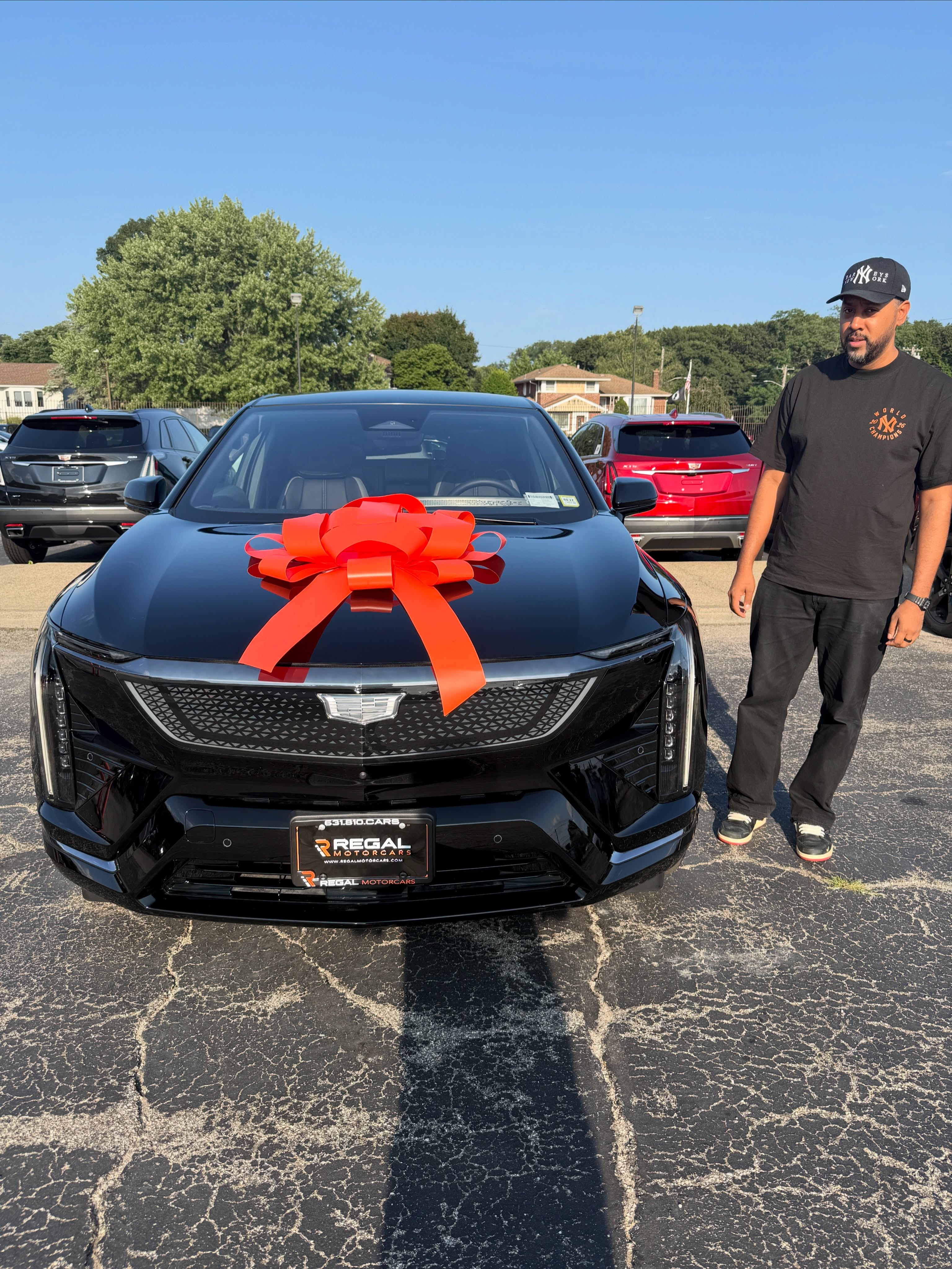 2026 Cadillac OPTIQ leased through Regal Motorcars and delivered on Long Island