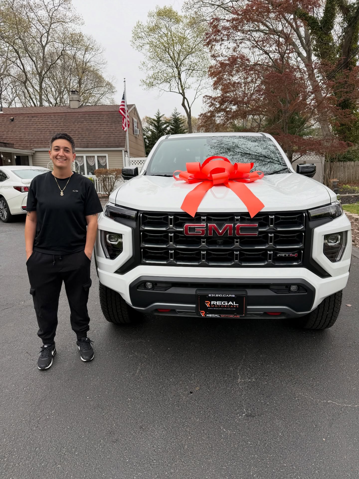 2026 GMC Canyon leased through Regal Motorcars and delivered on Long Island
