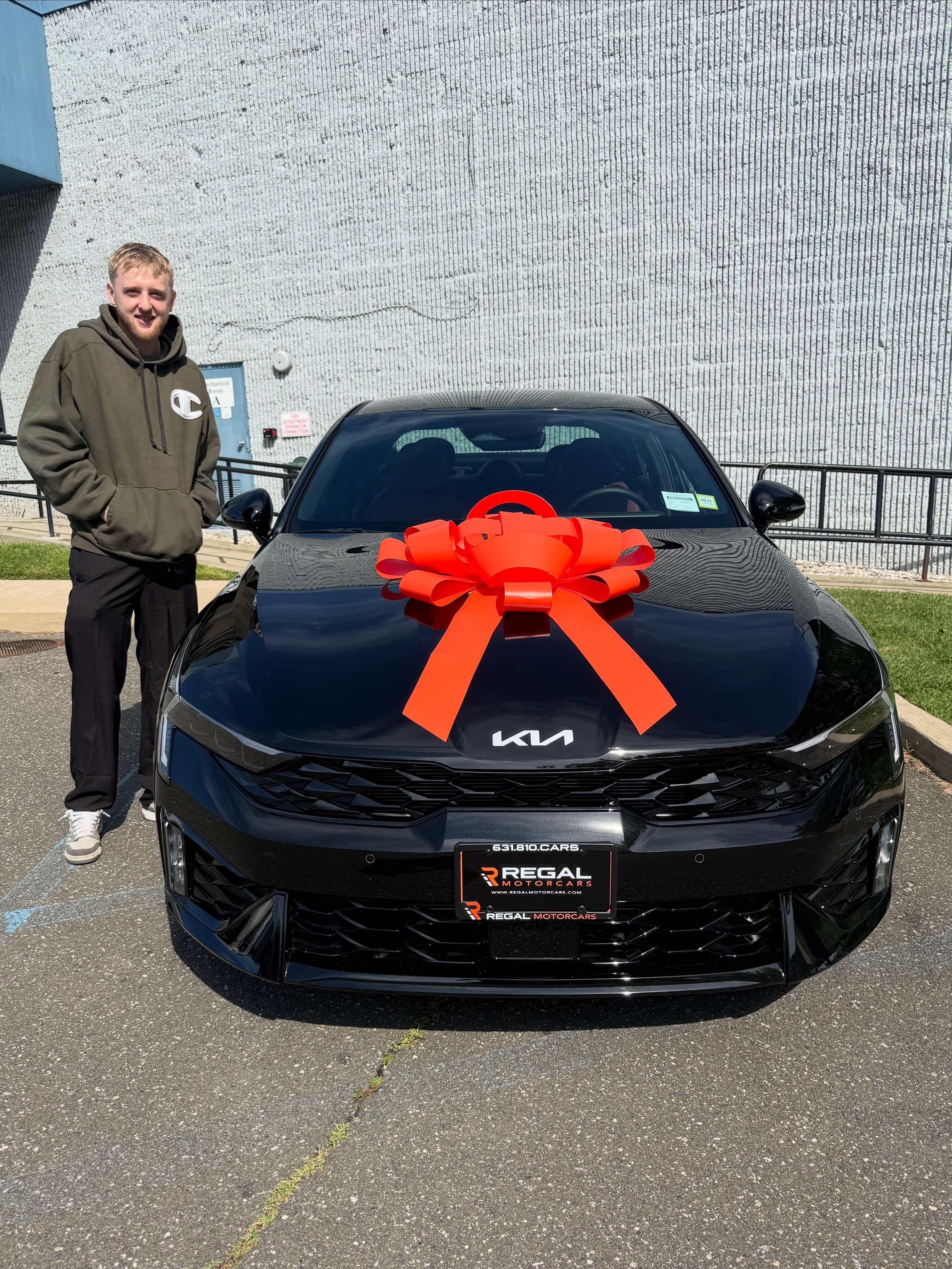 A vehicle leased through Regal Motorcars and delivered to the customer